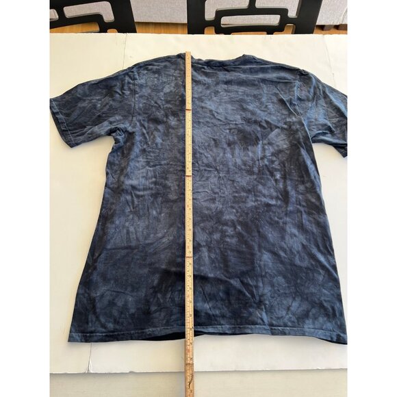 The Mountain Skeleton Play Dead playing Guitar Blue/black Tie Dye Goth Sz Large - Picture 7 of 8